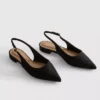 Spetsiga slingback-mules