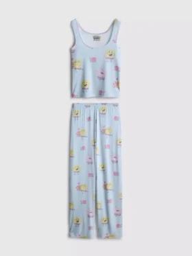 Spongebob Squarepants ribbad pyjamasar med karaktärsmotiv