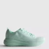 Stickade sneakers med snörning