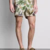 Strandshorts med djungelmönster