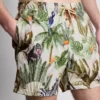 Strandshorts med djungelmönster