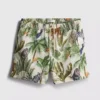 Strandshorts med djungelmönster