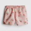 Strandshorts med flamingomönster
