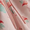 Strandshorts med flamingomönster