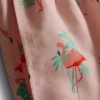 Strandshorts med flamingomönster