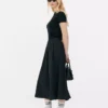 Stretch-T-shirt med rund hals