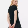 Stretch-T-shirt med rund hals