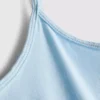 Stretchig cami-top i bomullsrikt material