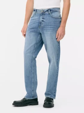 Stretchjeans med raka ben