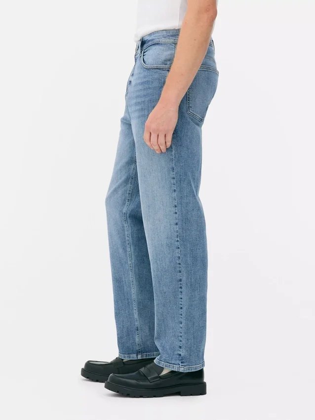 Stretchjeans med raka ben