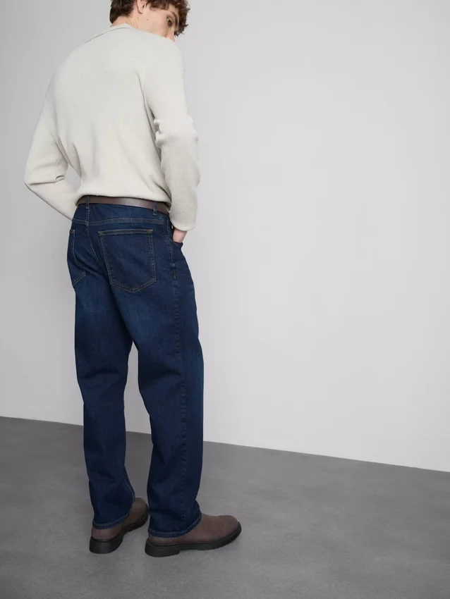 Stretchjeans med raka ben