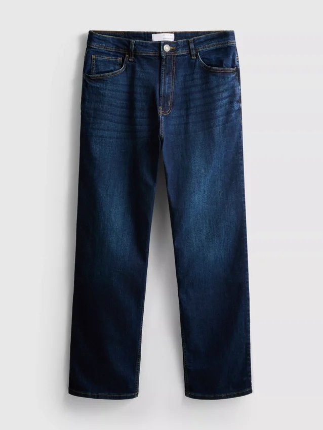 Stretchjeans med raka ben