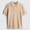 Strickad polotröja med struktur