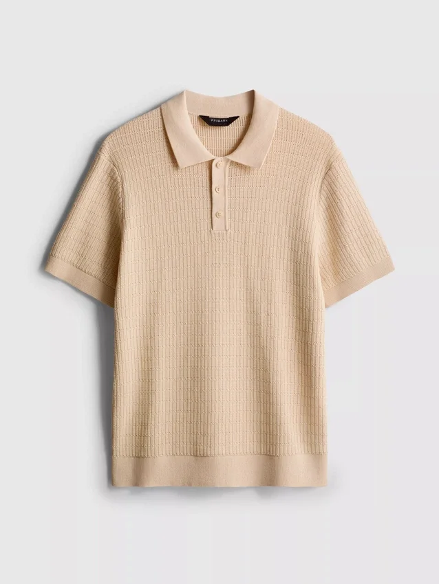 Strickad polotröja med struktur