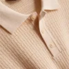 Strickad polotröja med struktur