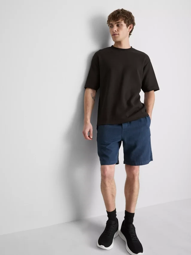 Strukturerad, boxig T-shirt