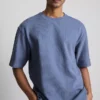 Strukturerad, boxig T-shirt