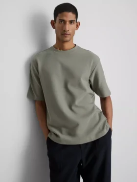 Strukturerad, boxig T-shirt