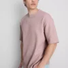 Strukturerad, boxig T-shirt