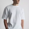 Strukturerad, boxig T-shirt