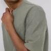 Strukturerad, boxig T-shirt