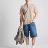 Strukturerad henley-t-shirt