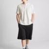 Strukturerad henley-t-shirt