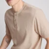 Strukturerad henley-t-shirt