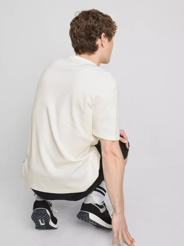 Strukturerad henley-t-shirt