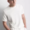 Strukturerad kortärmad T-shirt