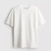 Strukturerad kortärmad T-shirt