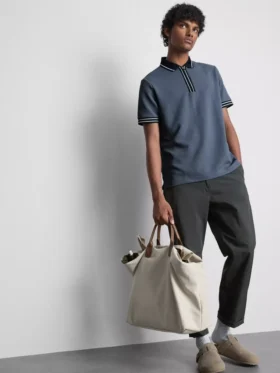 Strukturerad poloshirt