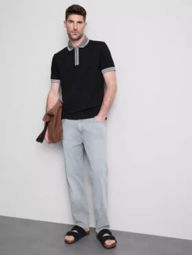 Strukturerad poloshirt