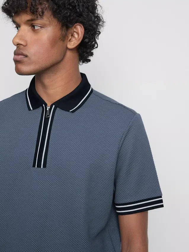 Strukturerad poloshirt