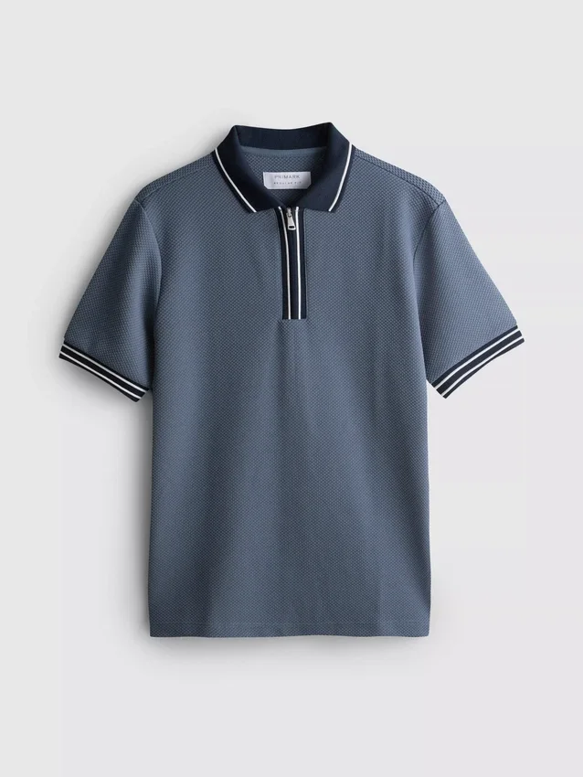 Strukturerad poloshirt