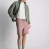 Strukturerade shorts med dragsko