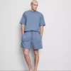 Strukturerade shorts med dragsko