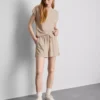 Strukturerade shorts med dragsko