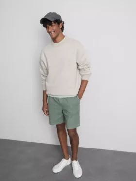 Strukturerade shorts med dragsko
