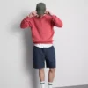 Strukturerade shorts med dragsko