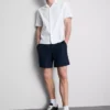 Strukturerade shorts med dragsko