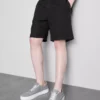 Strukturerade shorts med dragsko