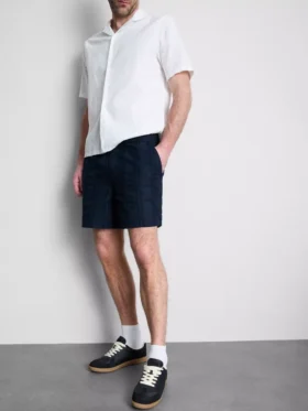 Strukturerade shorts med dragsko