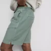 Strukturerade shorts med dragsko