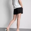 Strukturerade shorts med dragsko