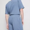 Strukturerade shorts med dragsko