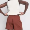 Strukturerade shorts med dragsko
