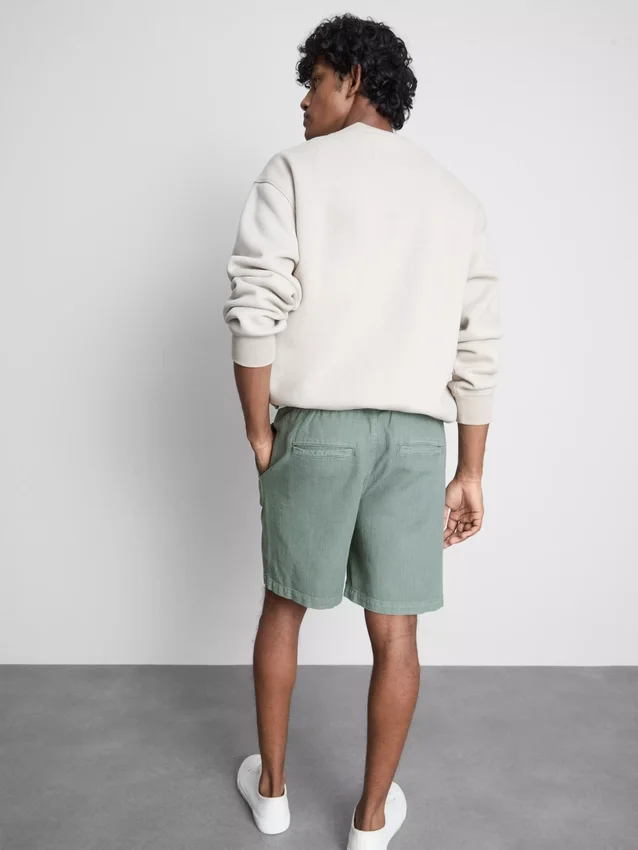 Strukturerade shorts med dragsko