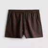 Strukturerade shorts med dragsko