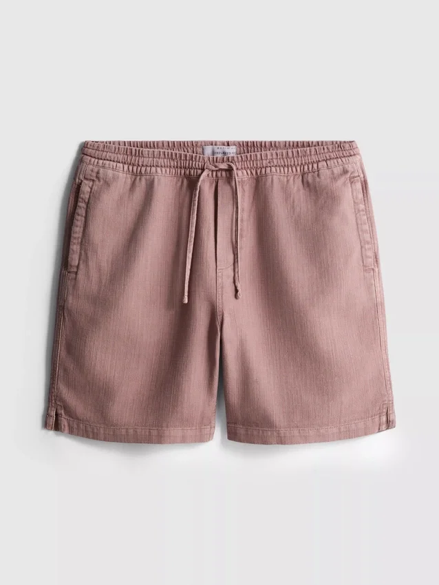Strukturerade shorts med dragsko